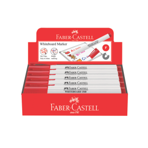 Faber Castell Slim Whiteboard Marker - Box of 10 - Red