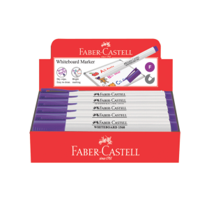 Faber Castell Slim Whiteboard Marker - Box of 10 - Violet