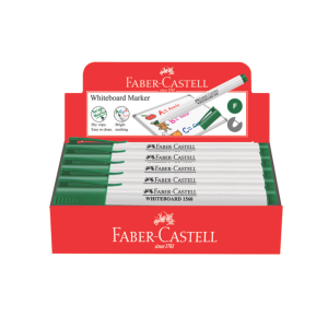 Faber Castell Slim Whiteboard Marker - Box of 10 - Green