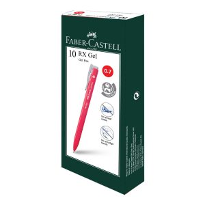 Faber Castell RX Gel 0.7 -  Box of 10 - Red