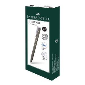 Faber Castell RX Gel 0.7 -  Box of 10 - Black