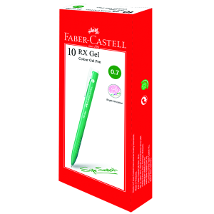 Faber Castell Gel Pen RX Gel Colour 0.7 Green x10