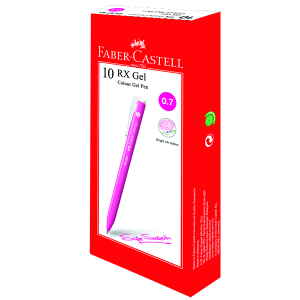 Faber Castell Gel Pen RX Gel Colour 0.7 Pink x10