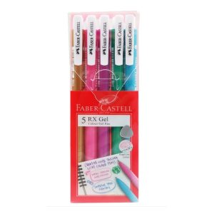 Faber Castell RX Gel 5 Colours 0.7 -  Wallet of 5pcs