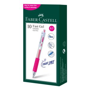 Faber Castell Fast Gel Colour - Box of 10 - Pink