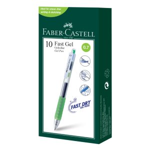 Faber Castell Fast Gel Colour - Box of 10 - Light Green