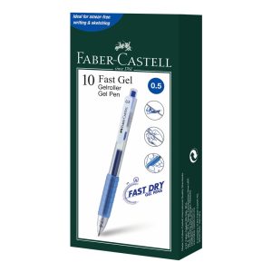 Faber Castell Fast Gel 0.5 - Box of 10 - Blue