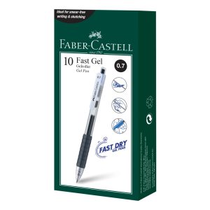 Faber Castell Fast Gel 0.7 - Box of 10 pcs - Black