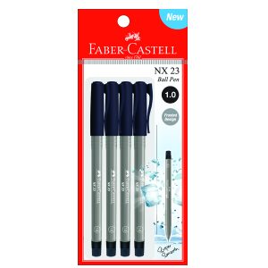 Faber Castell Ball Pen NX 23 1.0 - Pack of 4 - Black