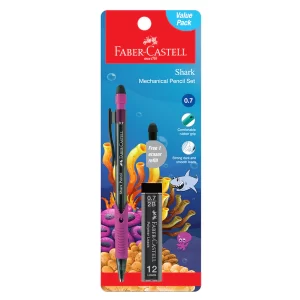 Faber Castell Shark Mechanical Pencil + Lead 0.7 Pack of 1
